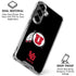 University of Utah Circle and Feather on Black Galaxy S26 Plus Clear Case