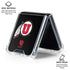 University of Utah Circle and Feather on Black Galaxy Z Flip6 Clear Case