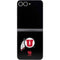 University of Utah Circle and Feather on Black Galaxy Z Flip6 Skin
