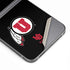 University of Utah Circle and Feather on Black Galaxy Z Flip6 Skin