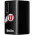 Utah Circle and Feather on Black Galaxy Z Fold4 5G Skin