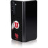 University of Utah Circle and Feather on Black Galaxy Z Fold5 5G Skin