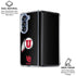 University of Utah Circle and Feather on Black Galaxy Z Fold6 Clear Case