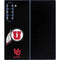 University of Utah Circle and Feather on Black Galaxy Z Fold6 Skin