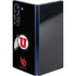 University of Utah Circle and Feather on Black Galaxy Z Fold6 Skin