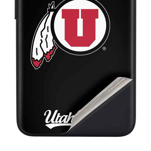 Utah Circle and Feather on Black Google Pixel 4a Skin