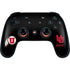 University of Utah Circle and Feather on Black Google Stadia Controller Skin