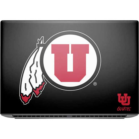 University of Utah Circle and Feather on Black HP ZBook Fury 16 G10 Skin