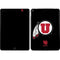 University of Utah Circle and Feather on Black iPad Skins