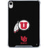 University of Utah Circle and Feather on Black iPad 11th Gen (2025) Clear Case
