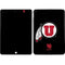 University of Utah Circle and Feather on Black Apple iPad Skin