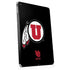 University of Utah Circle and Feather on Black Apple iPad Skin