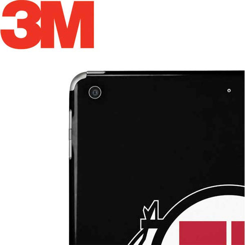 University of Utah Circle and Feather on Black Apple iPad Skin