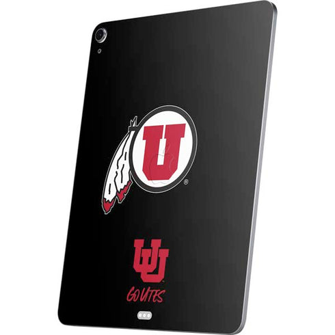 University of Utah Circle and Feather on Black Apple iPad Air Skin