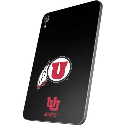 University of Utah Circle and Feather on Black Apple iPad Mini Skin