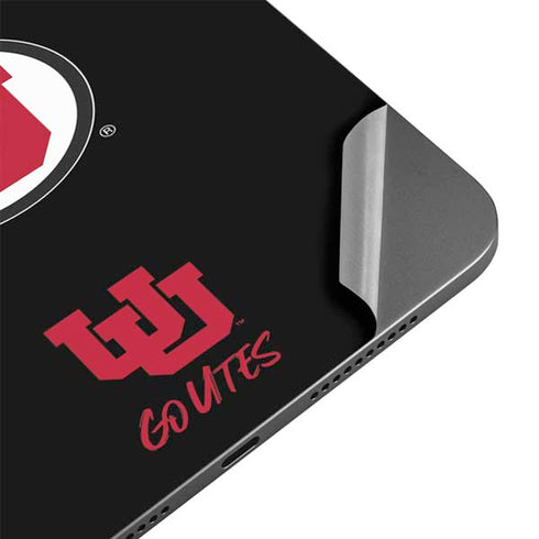 University of Utah Circle and Feather on Black Apple iPad Mini Skin