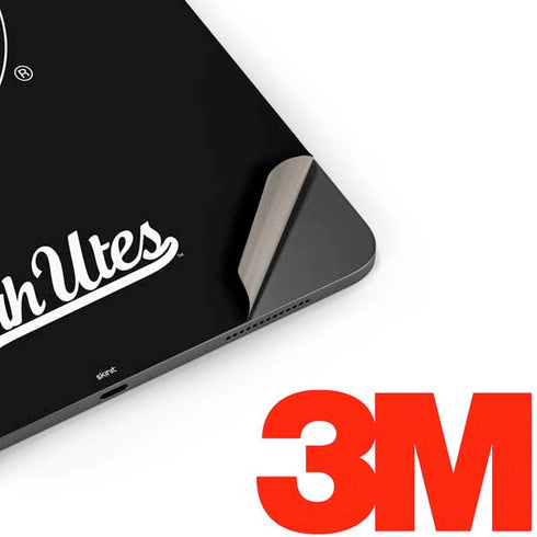 University of Utah Circle and Feather on Black Apple iPad Pro Skin