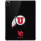 University of Utah Circle and Feather on Black iPad Pro 11in (2024) Clear Case
