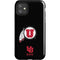 Utah Circle and Feather on Black iPhone 11 Impact Case