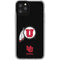 University of Utah Circle and Feather on Black iPhone 11 Pro Clear Case