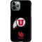 Utah Circle and Feather on Black iPhone 11 Pro Lite Case