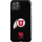 University of Utah Circle and Feather on Black iPhone Cases