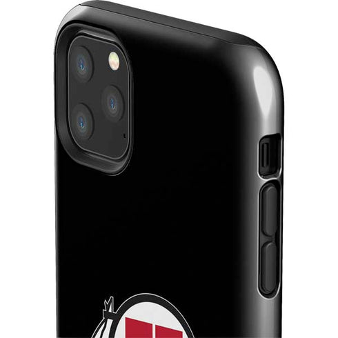 Utah Circle and Feather on Black iPhone 11 Pro Max Impact Case