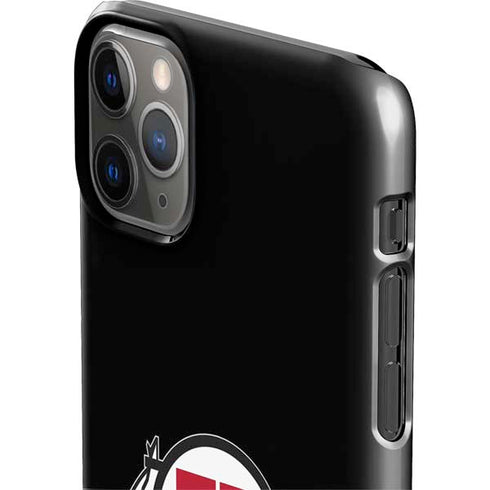 Utah Circle and Feather on Black iPhone 11 Pro Max Lite Case