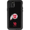 Utah Circle and Feather on Black iPhone 11 Pro Waterproof Case