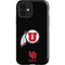Utah Circle and Feather on Black iPhone 12 Impact Case