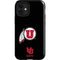 Utah Circle and Feather on Black iPhone 12 Mini Impact Case
