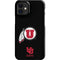 Utah Circle and Feather on Black iPhone 12 Mini Lite Case