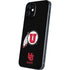 Utah Circle and Feather on Black iPhone 12 Mini Skin
