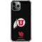 Utah Circle and Feather on Black iPhone 12 Pro Clear Case