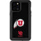 Utah Circle and Feather on Black iPhone 12 Pro Max Waterproof Case