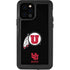 Utah Circle and Feather on Black iPhone 12 Pro Waterproof Case