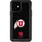 Utah Circle and Feather on Black iPhone 12 Waterproof Case