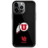 University of Utah Circle and Feather on Black iPhone Cases