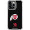 Utah Circle and Feather on Black iPhone 13 Pro Clear Case