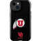 Utah Circle and Feather on Black iPhone 14 Plus Impact Case