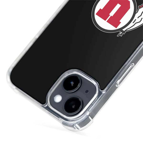 Utah Circle and Feather on Black iPhone 14 Plus MagSafe Case