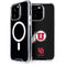 Utah Circle and Feather on Black iPhone 14 Pro MagSafe Case