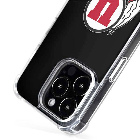 Utah Circle and Feather on Black iPhone 14 Pro MagSafe Case