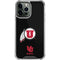 Utah Circle and Feather on Black iPhone 14 Pro Max Clear Case