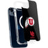 University of Utah Circle and Feather on Black iPhone 15 Plus MagSafe Case