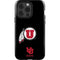 University of Utah Circle and Feather on Black iPhone 15 Pro Impact Case