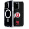 University of Utah Circle and Feather on Black iPhone 15 Pro MagSafe Case