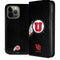 University of Utah Circle and Feather on Black iPhone 15 Pro Max Folio Case