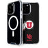 University of Utah Circle and Feather on Black iPhone 15 Pro Max MagSafe Case