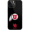 University of Utah Circle and Feather on Black iPhone 15 Pro Max Skin